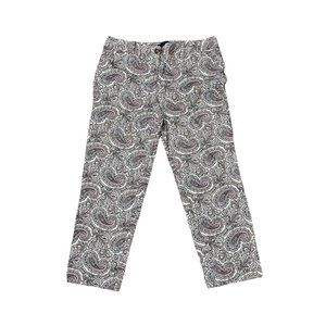 Talbots The Perfect Crop Vintage Pattern Pants Size 8